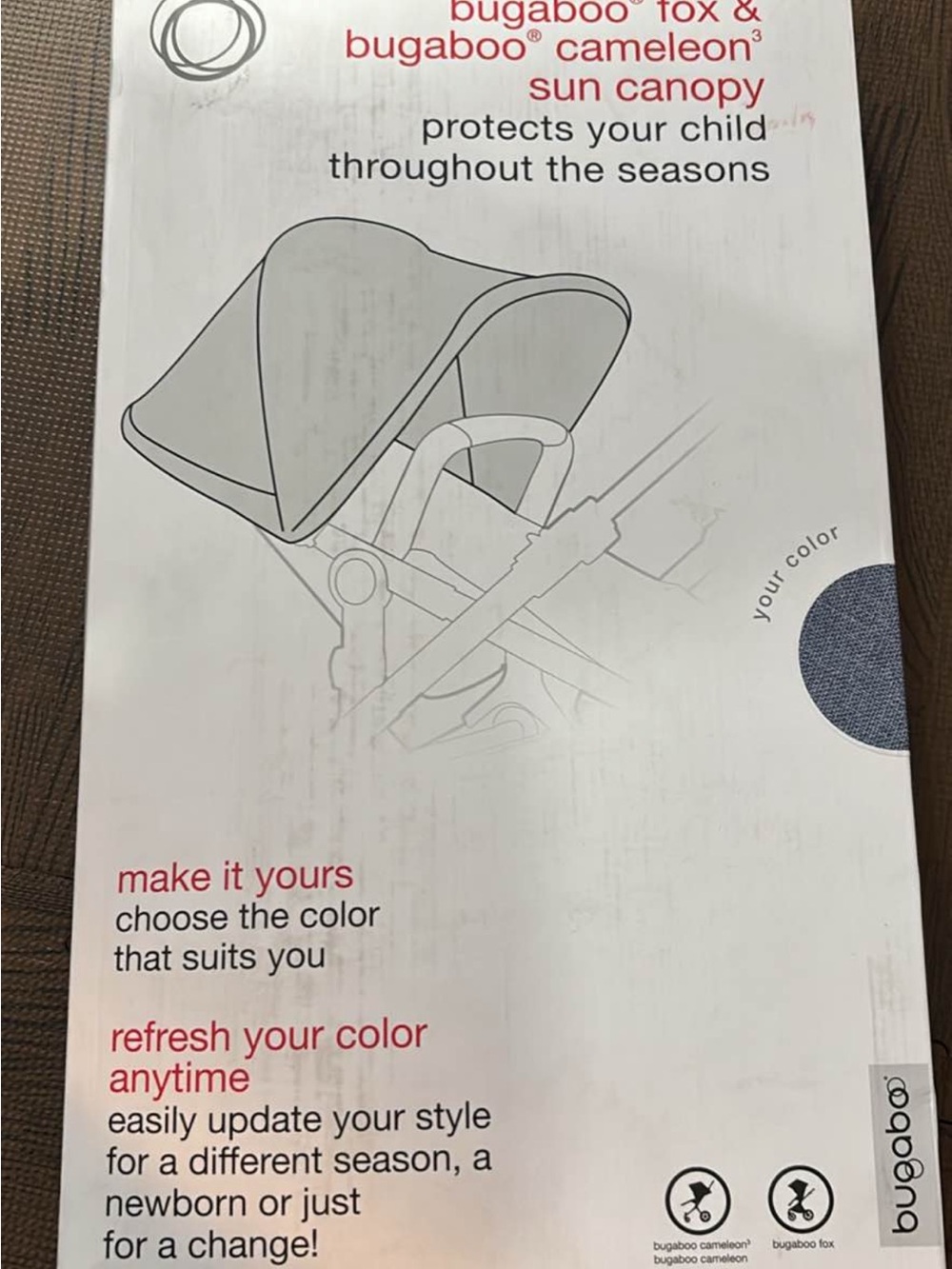 Bugaboo Sun Canopy Replacement - Blue
